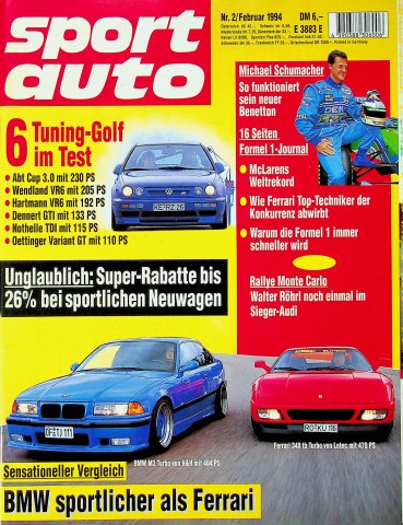 Deckblatt Sport Auto (02/1994)